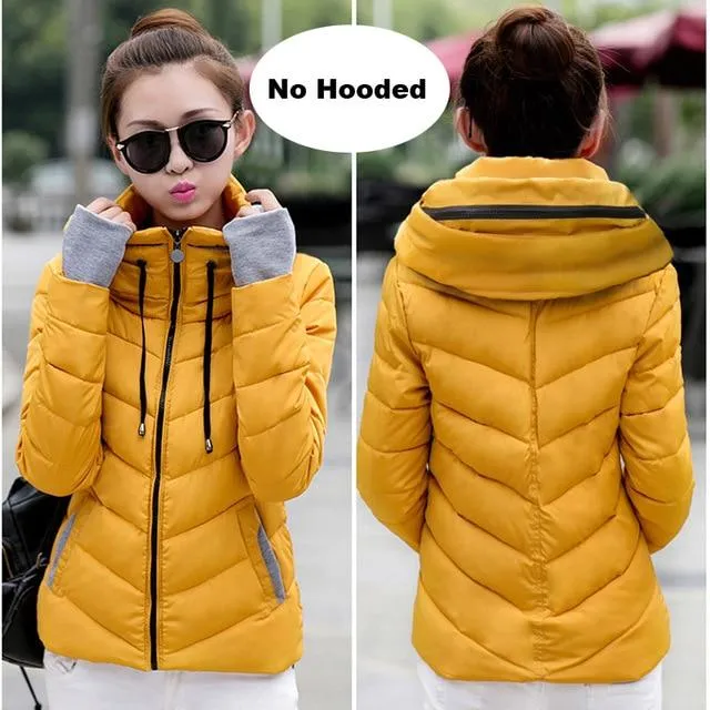 2018 Winter  Short Jacket women Plus Size Women Parkas Thicken Outerwear hooded Coats