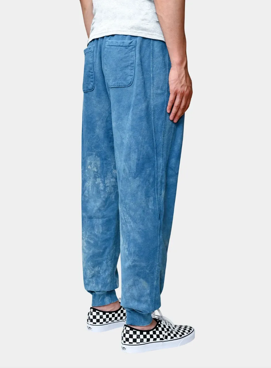 3sixteen French Terry Sweatpants Indigo Crumple