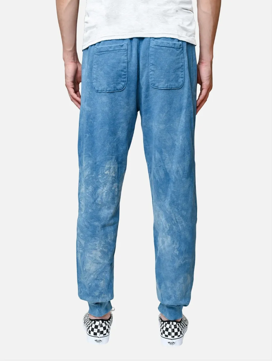 3sixteen French Terry Sweatpants Indigo Crumple