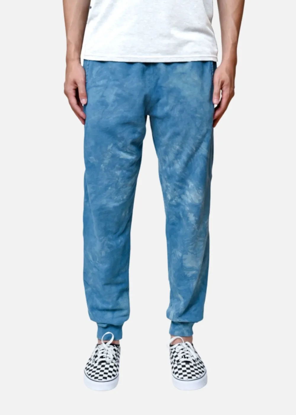 3sixteen French Terry Sweatpants Indigo Crumple