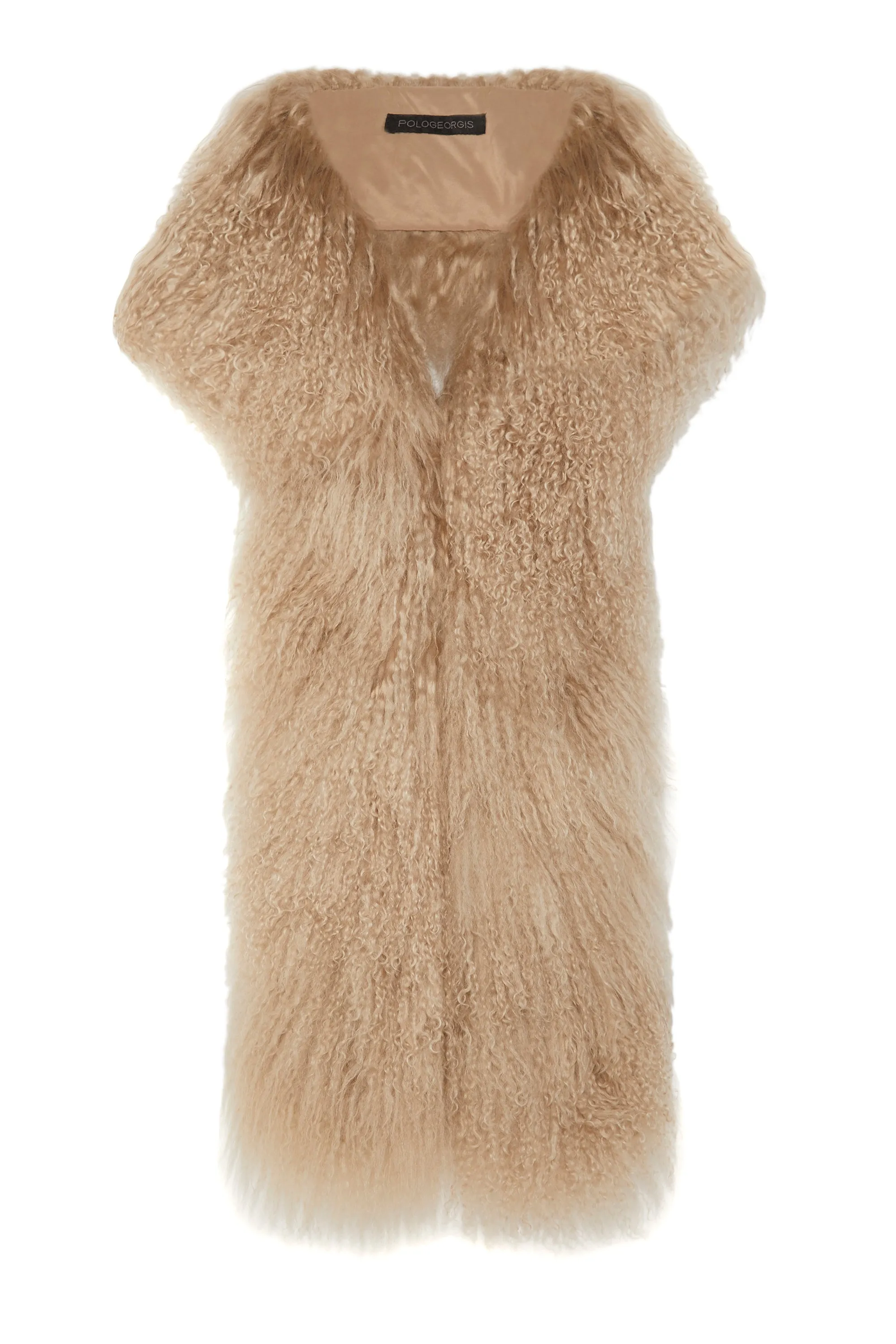 62" Curly Shearling Scarf