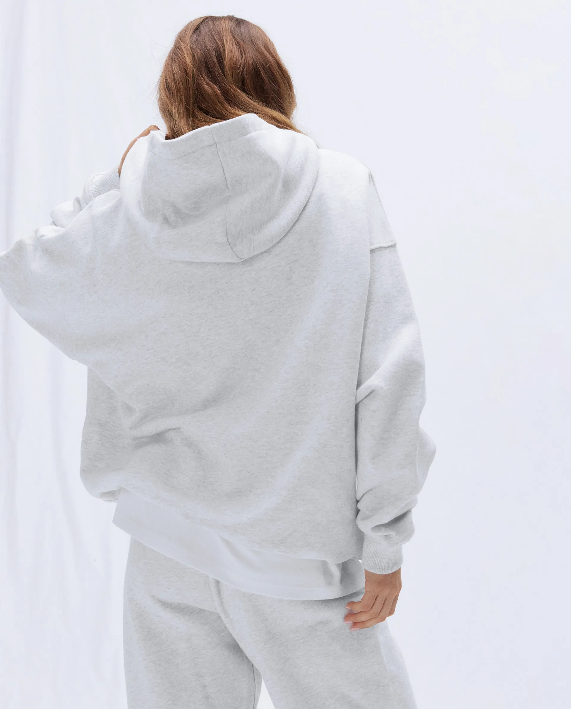 ADA Oversized Hoodie - Light Grey Melange