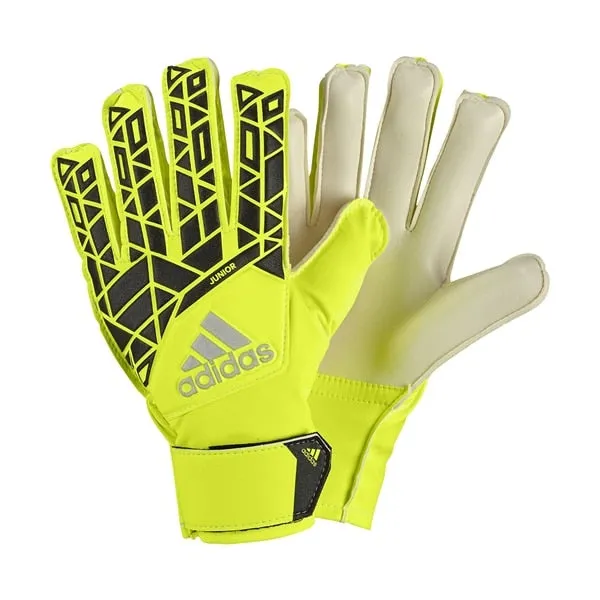 adidas Kids Ace Goalkeeper Gloves Safety Yellow/Black