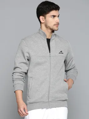 Alcis Men Grey Melange Running Sporty Jacket