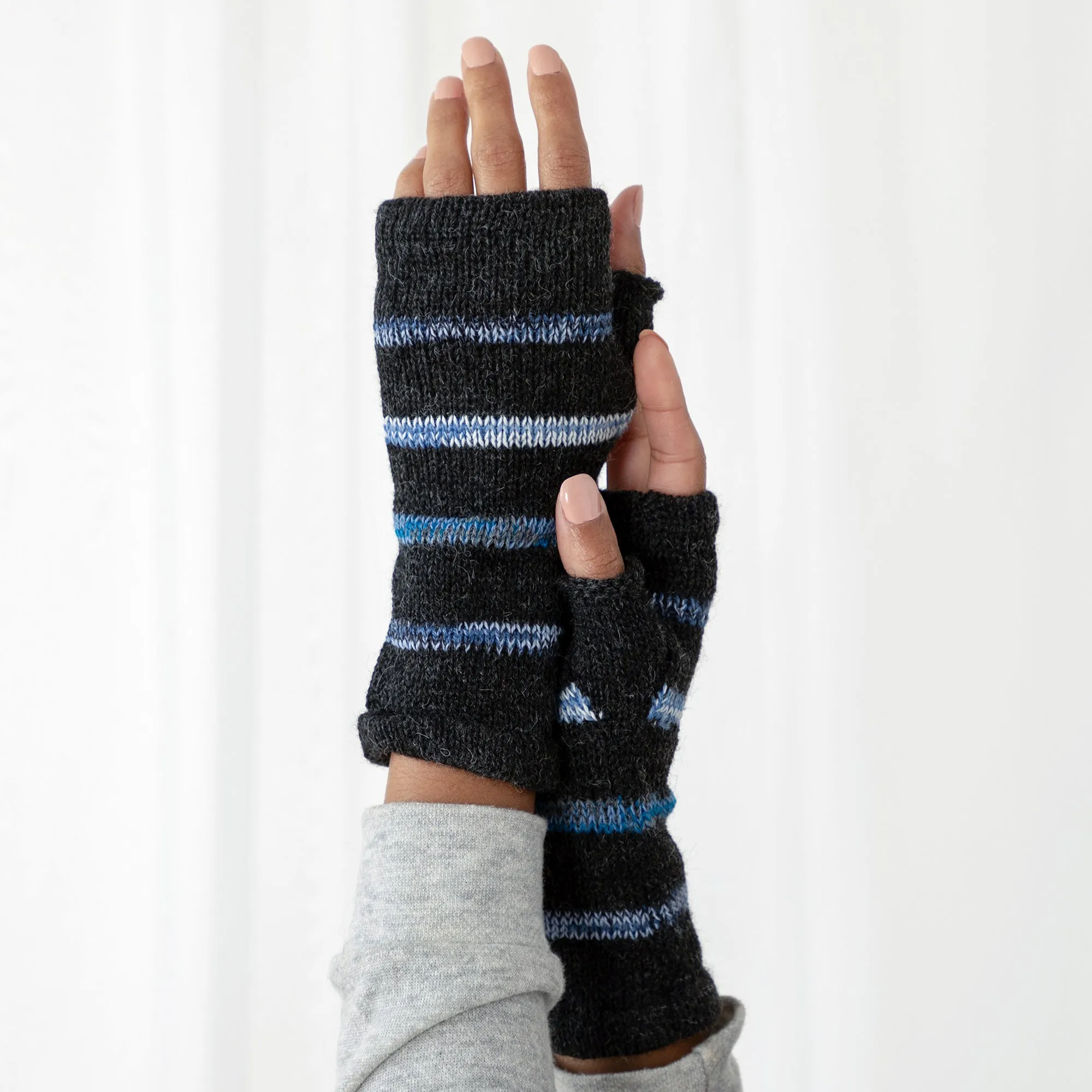 Alpaca Fingerless Mittens | Handmade, Fair Trade, 100% Alpaca Fiber