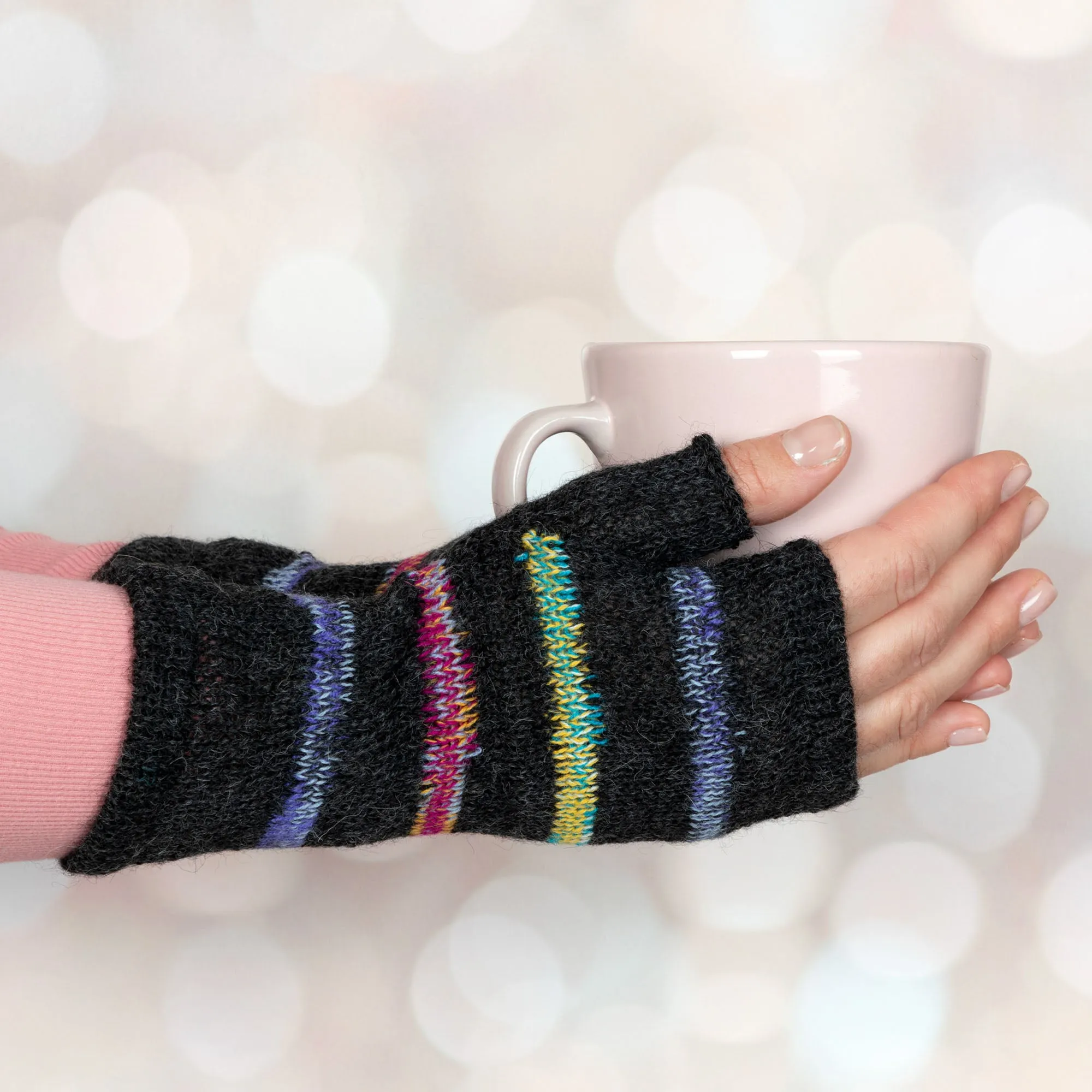 Alpaca Fingerless Mittens | Handmade, Fair Trade, 100% Alpaca Fiber