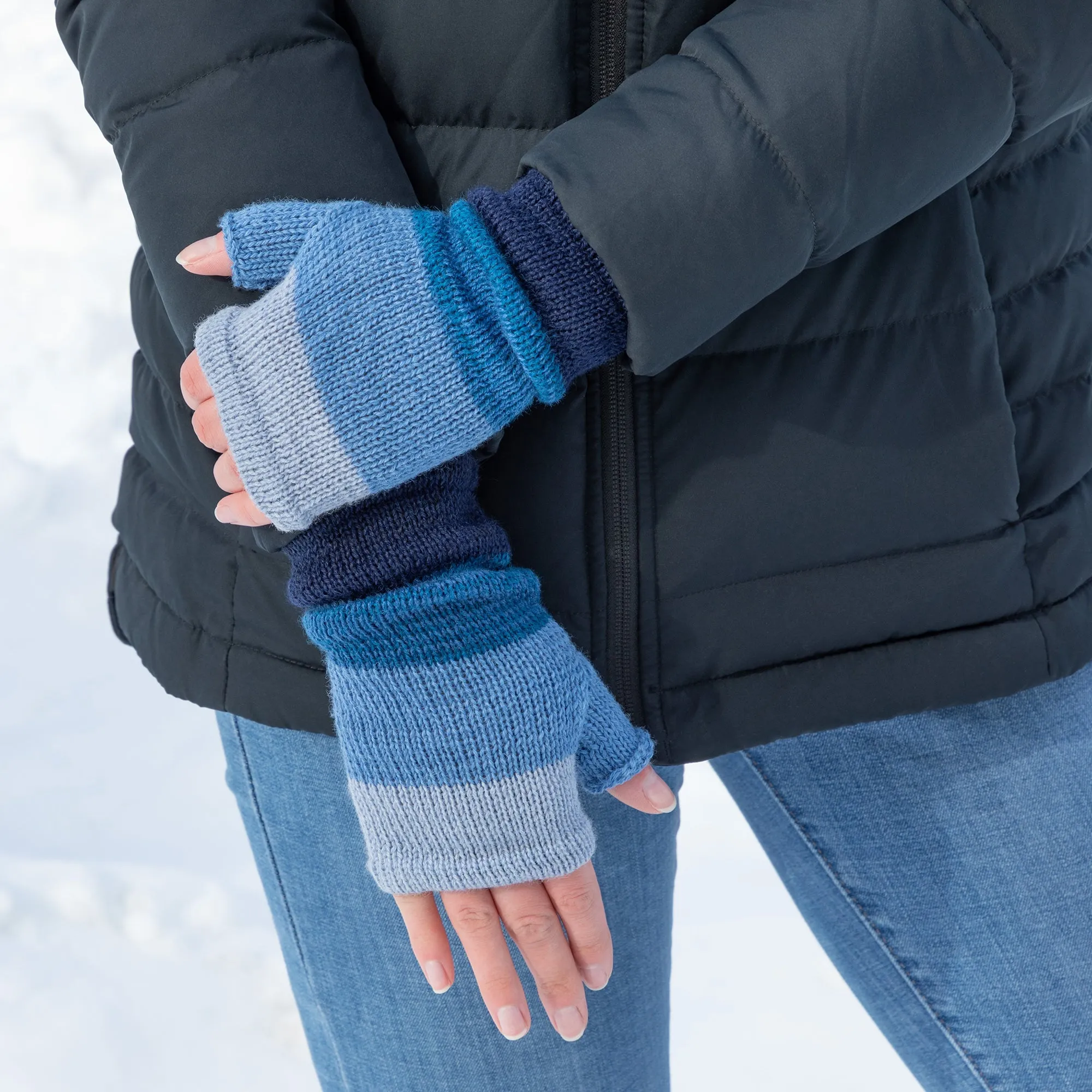 Alpaca Fingerless Mittens | Handmade, Fair Trade, 100% Alpaca Fiber