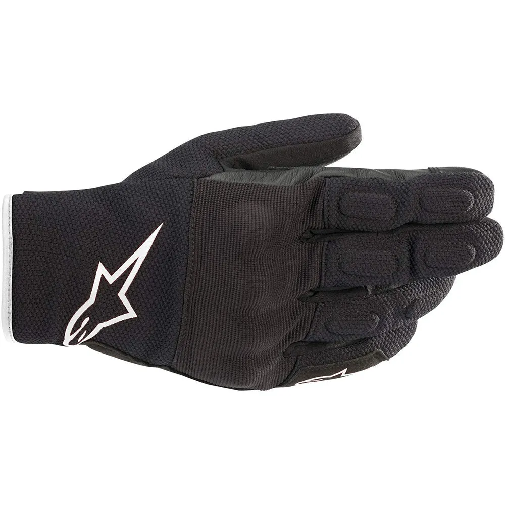 Alpinestars S Max Drystar Motorcycle Gloves Black White