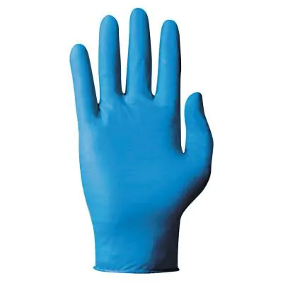 Ansell TNT Single-Use Gloves, Powdered, Nitrile, 5 mil, Large, Blue, 105127