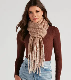 Autumn Vibes Fringe Blanket Scarf