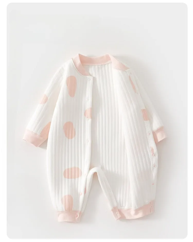 Baby's Bubble Print Design Jumpsuit (3 Colors)