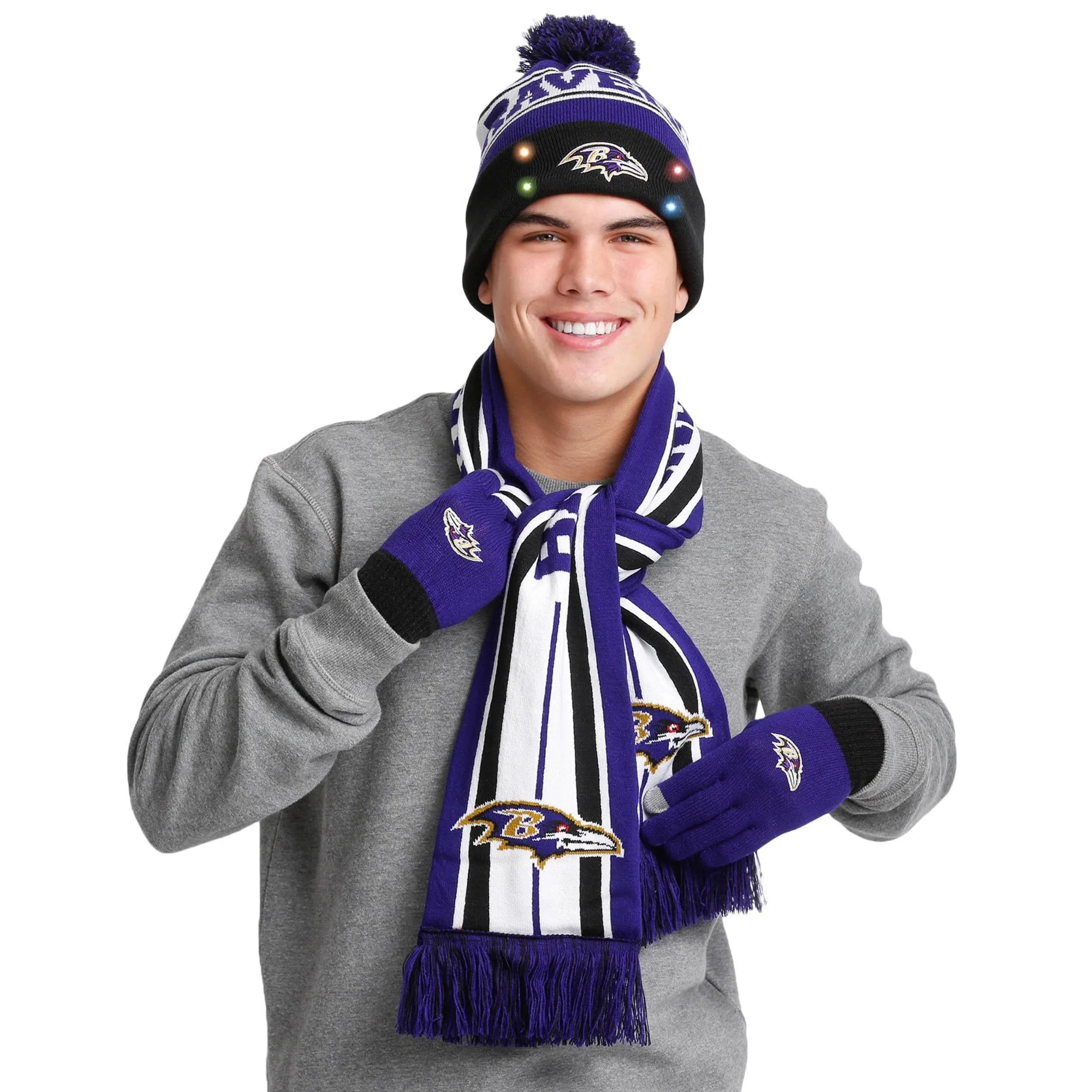 Baltimore Ravens NFL Snow Stealer Cold Weather Set