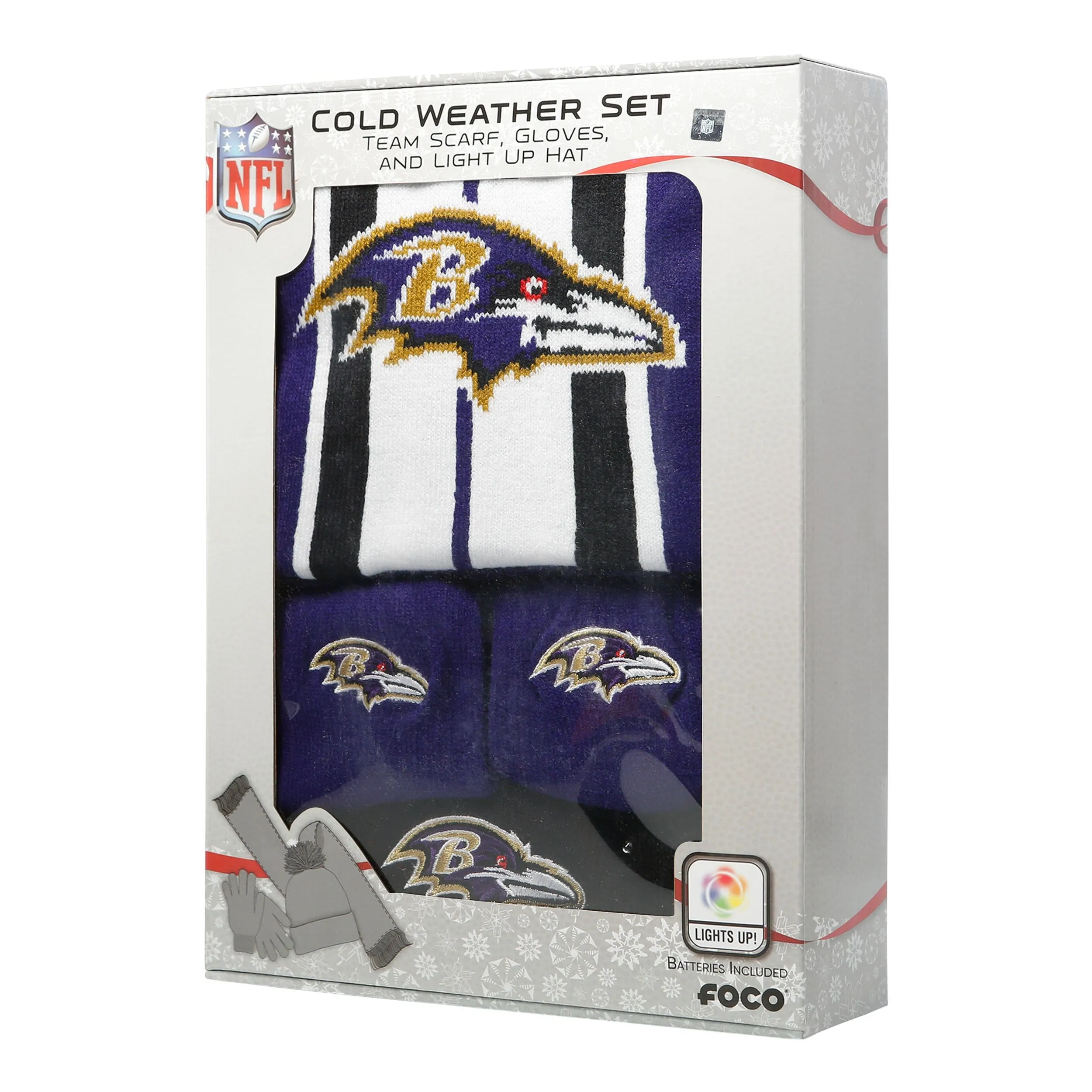 Baltimore Ravens NFL Snow Stealer Cold Weather Set