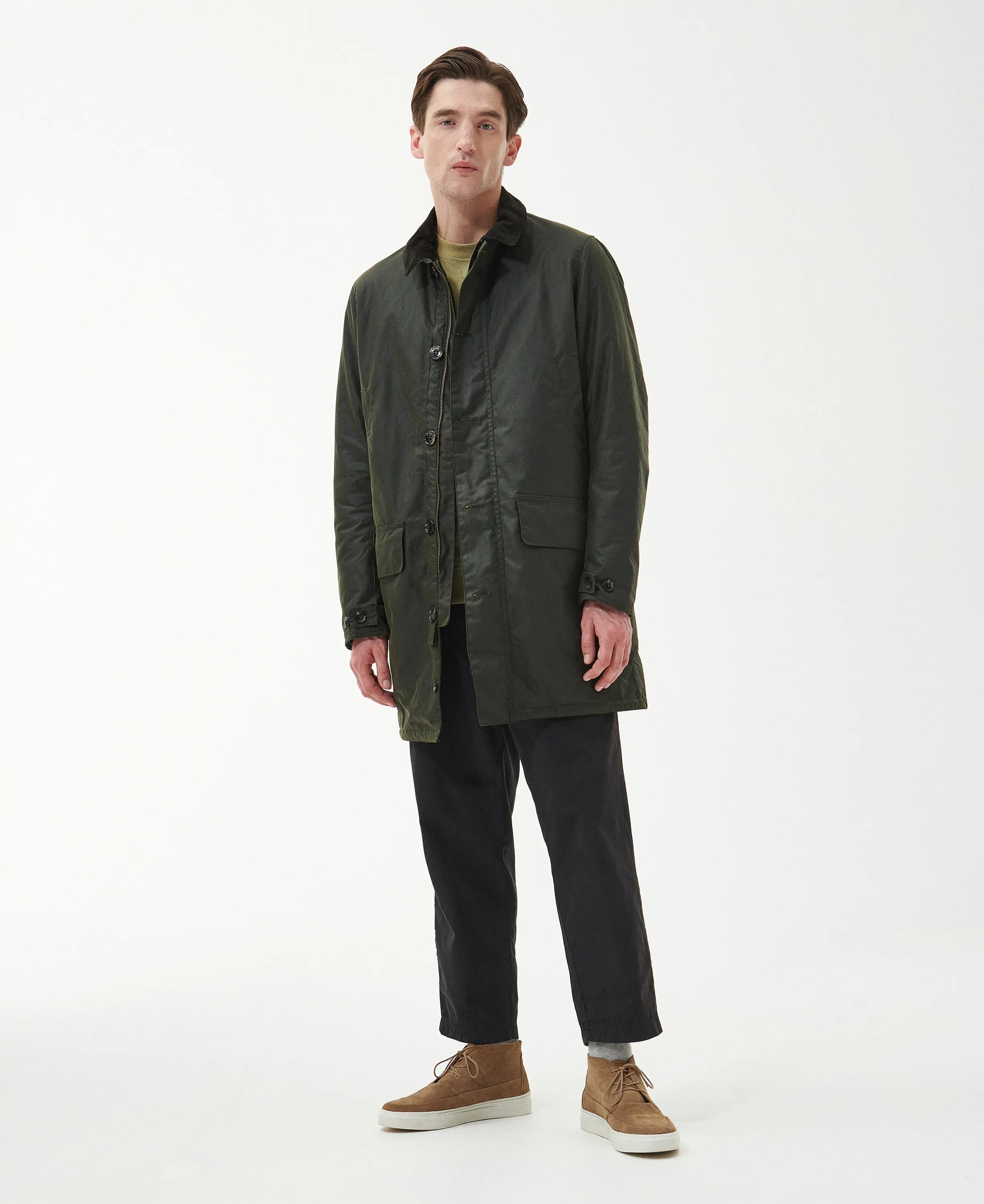 Barbour Wax Mac Olive