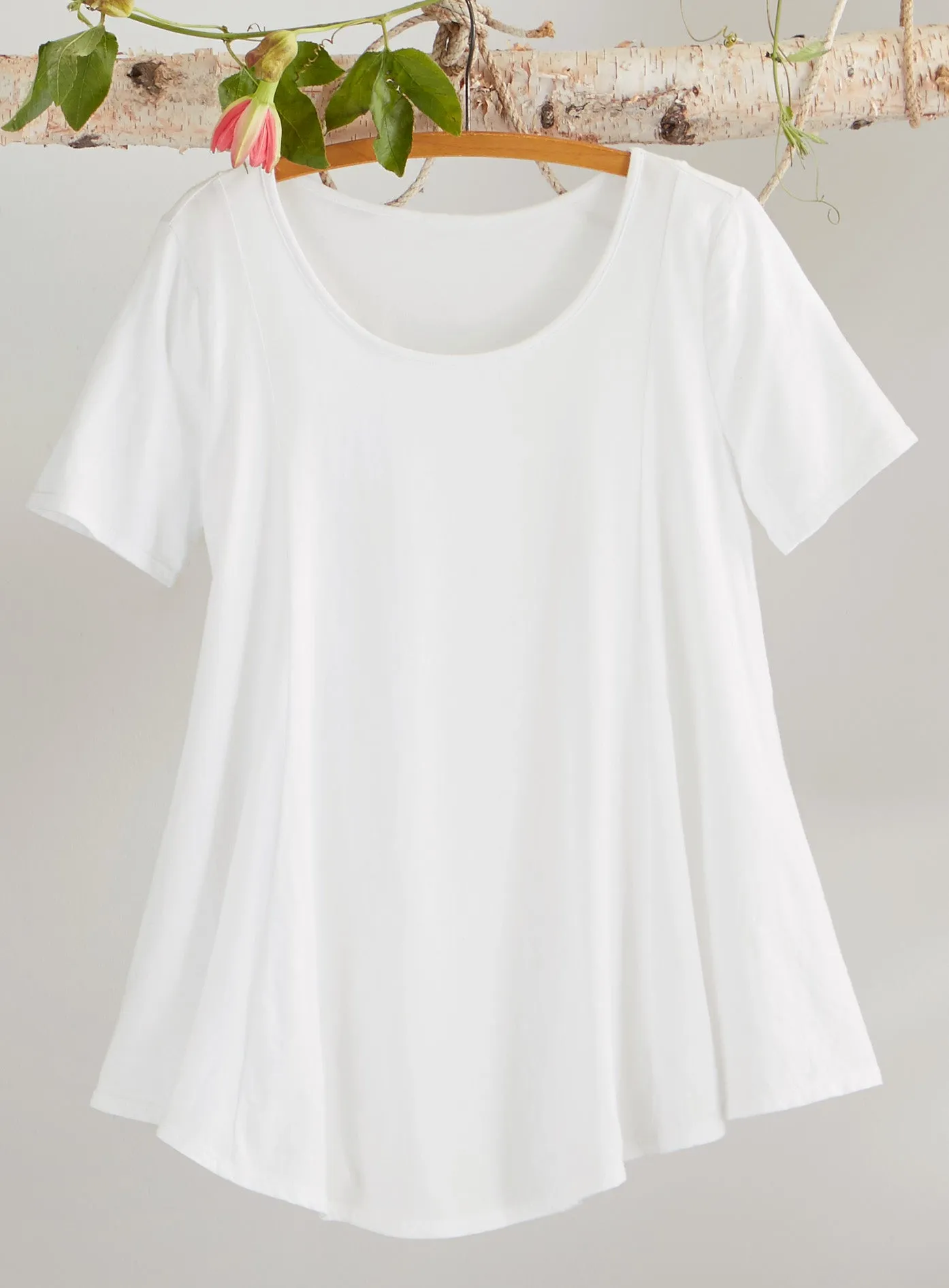 Beyond Basic A-line Tunic - Short Sleeve FINAL SALE (No Returns)