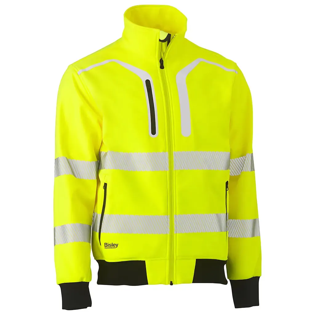 Bisley 333M6979T-YEL/4XL ANSI Type R Class 3 Soft Shell Jacket