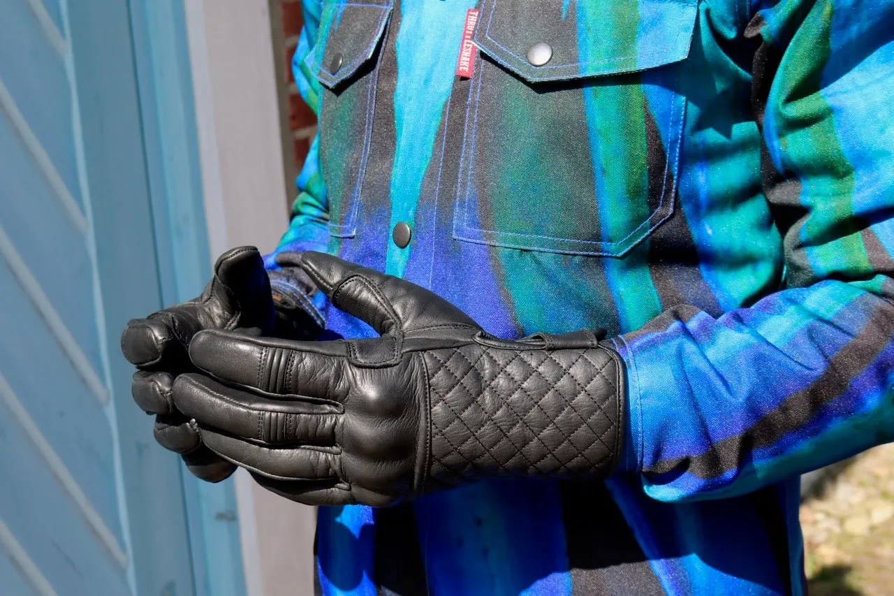 Black Leather Gloves † Mamba Negra