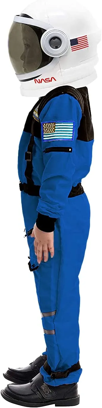 Blue Astronaut Costume with Helmet Unisex - Child