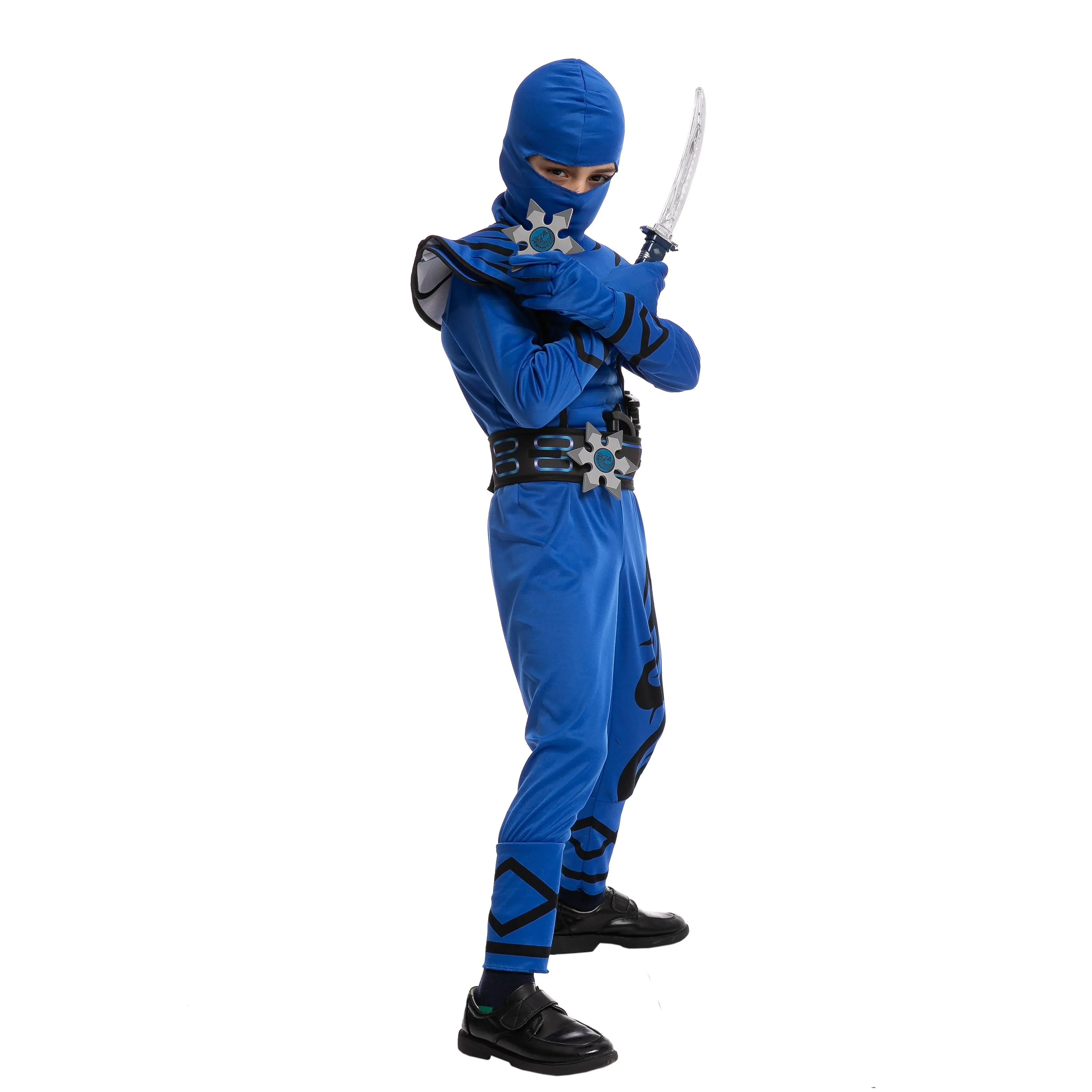 Blue Kung Fu Ninja Costume Cosplay- Child