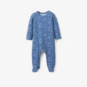 Blue Magic Sky Printed Organic Cotton Jumpsuit Blue