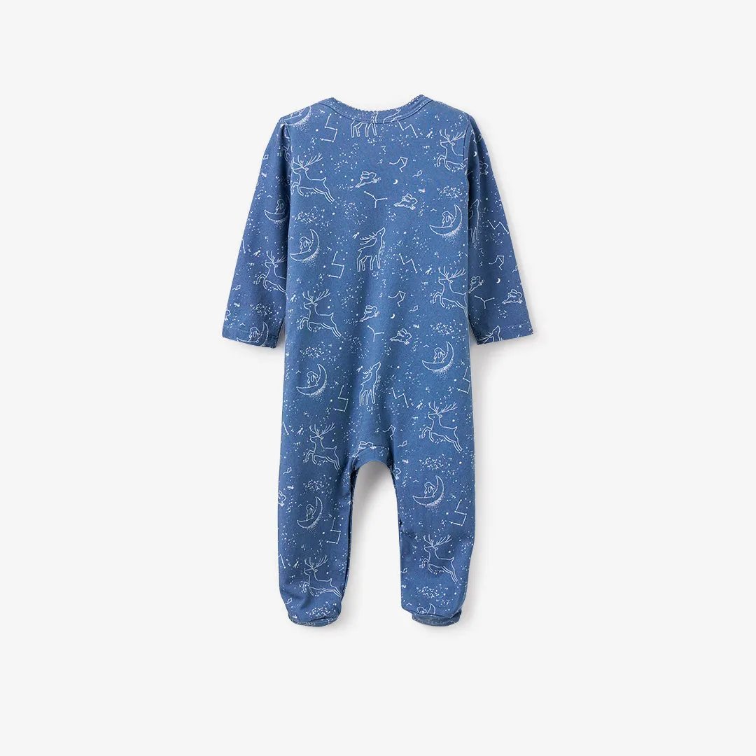 Blue Magic Sky Printed Organic Cotton Jumpsuit Blue