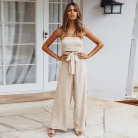 Bohemian Backless Rompers Jumpsuit