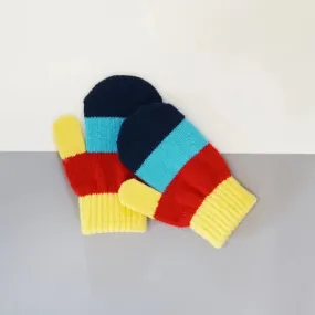 Bright Striped Mittens