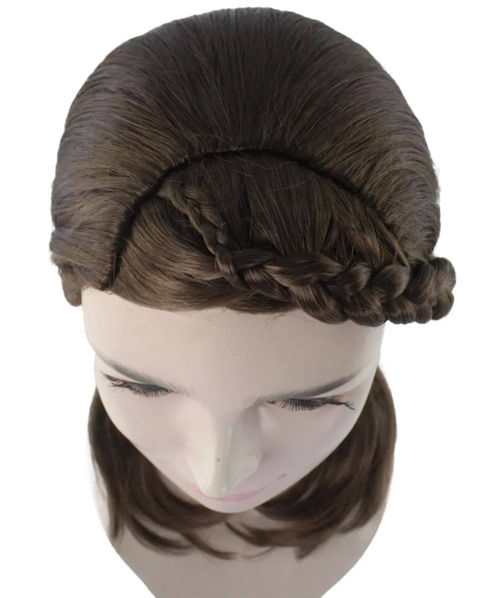 Brown Braid Womens Wig | Cosplay Halloween Wig | Premium Breathable Capless Cap