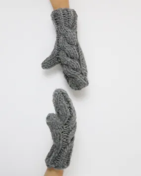 Cable I-mitts - Downloadable Chunky Knitting Pattern