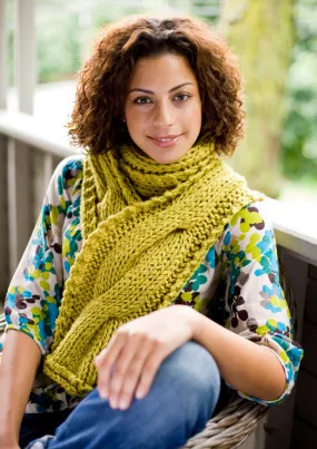 Cable Panel Scarf Pattern (Knit) - Version 1