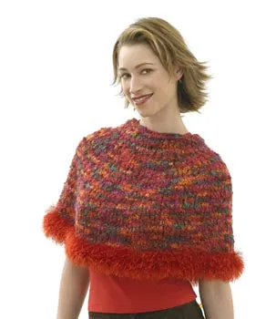 Capelet Hat Scarf and Wristlets Set Capelet Pattern Pattern (Knit)