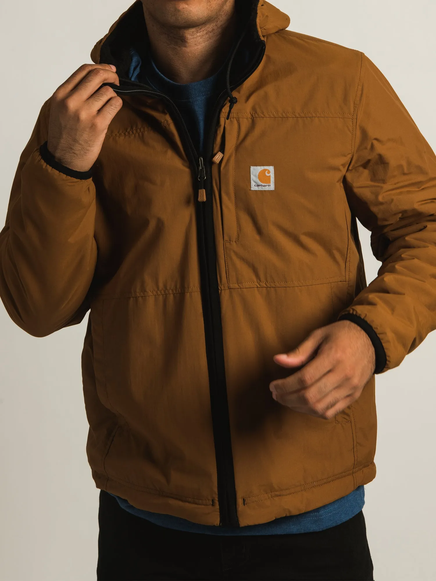 CARHARTT RELAXED FIT FLEECE REVERSABLE JACKET - CLEARANCE