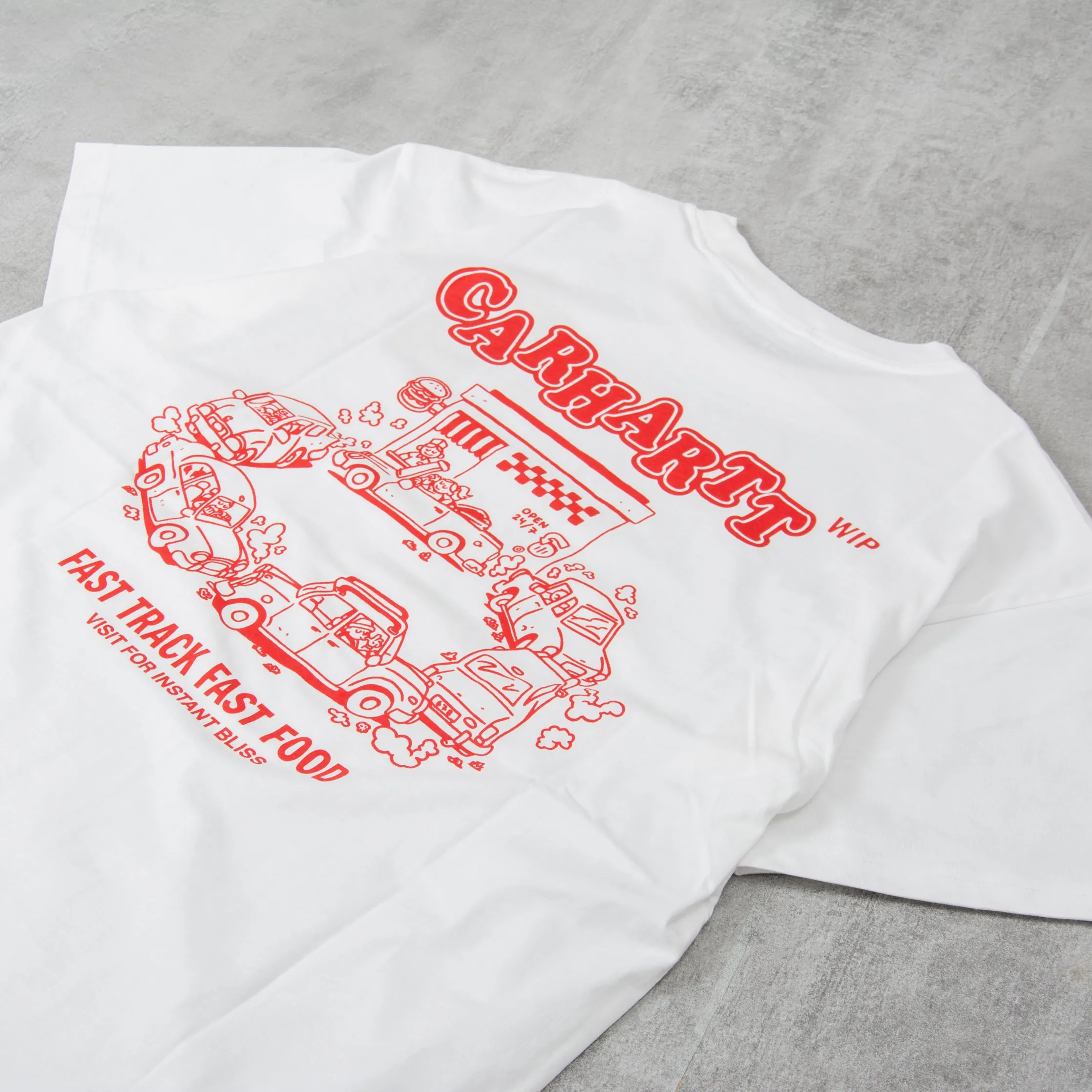 Carhartt WIP Fast Food Tee - White