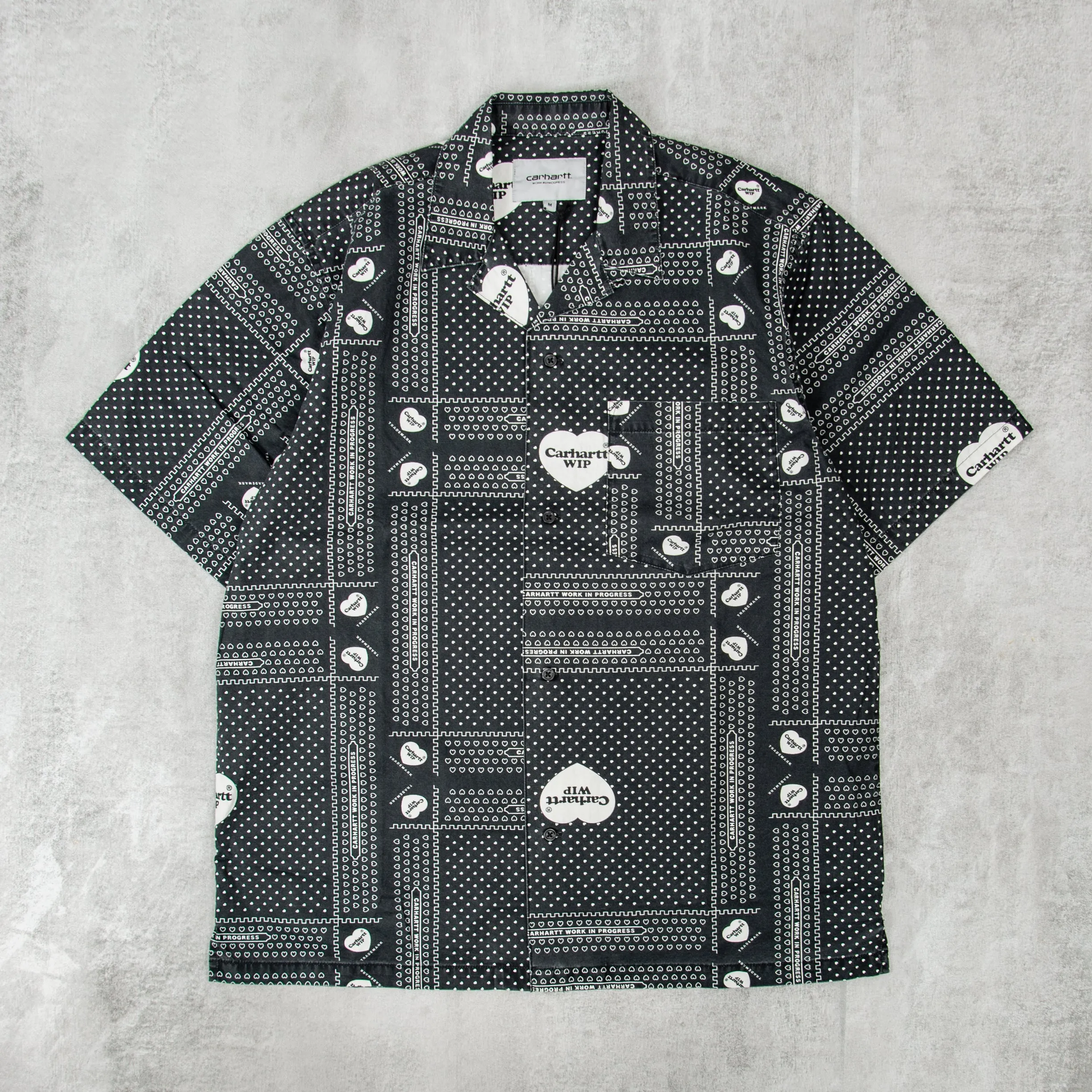 Carhartt WIP Heart Bandana S/S Shirt - Black