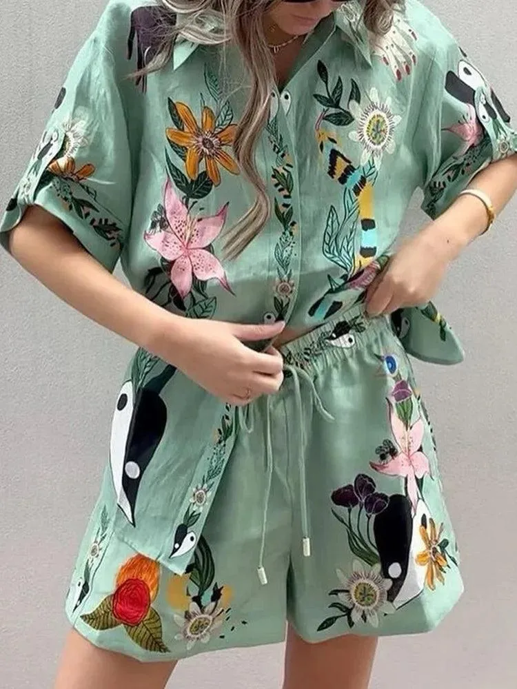 Casual Printed Summer Rompers