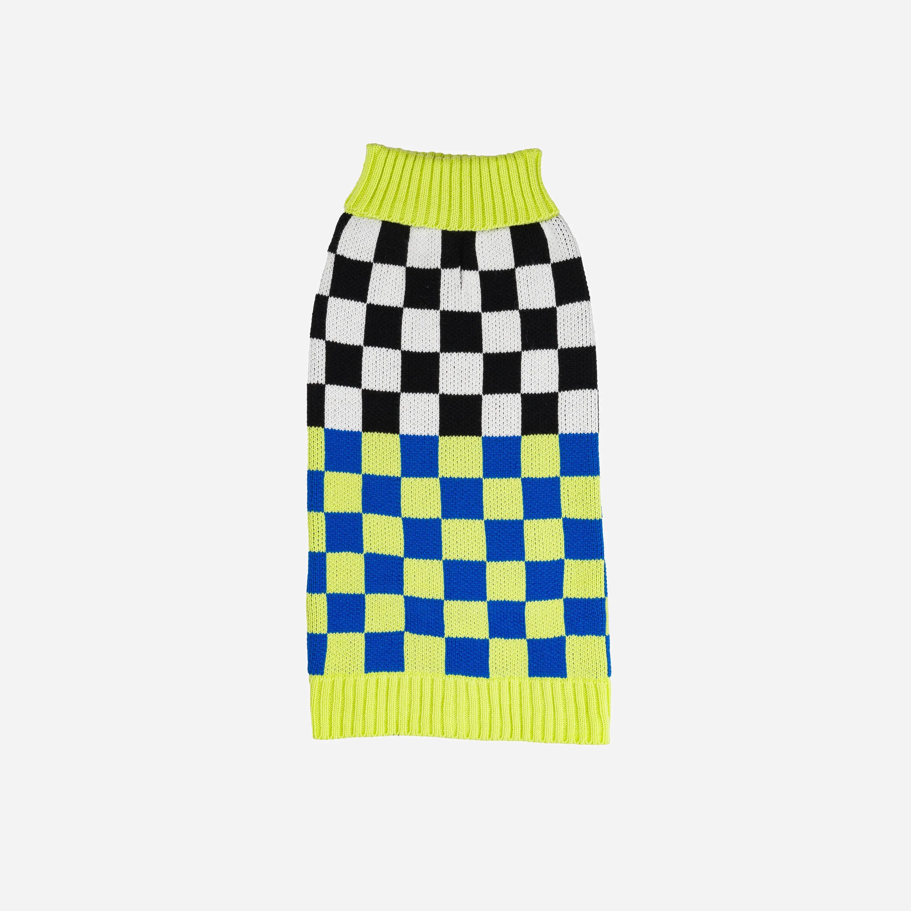 Checkerboard Dog Sweater