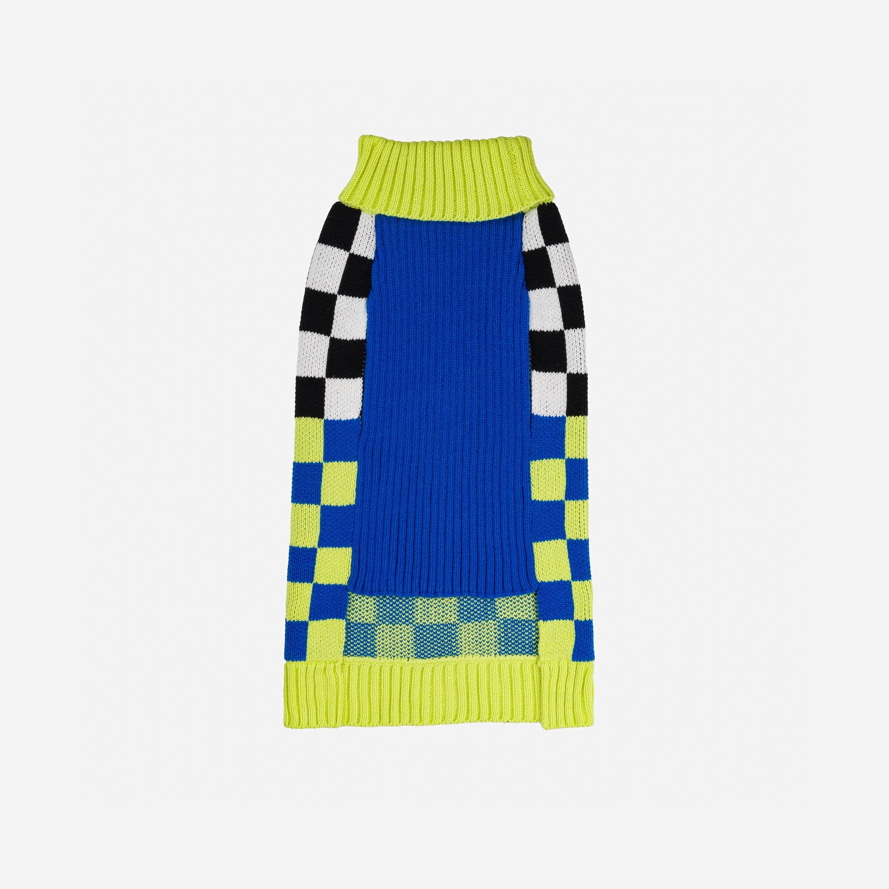 Checkerboard Dog Sweater