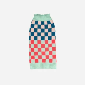 Checkerboard Dog Sweater