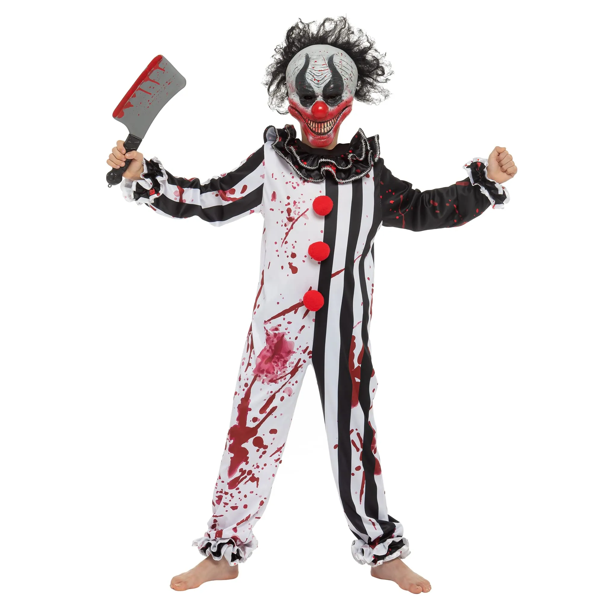 Child Boy Horror Killer Clown Costume