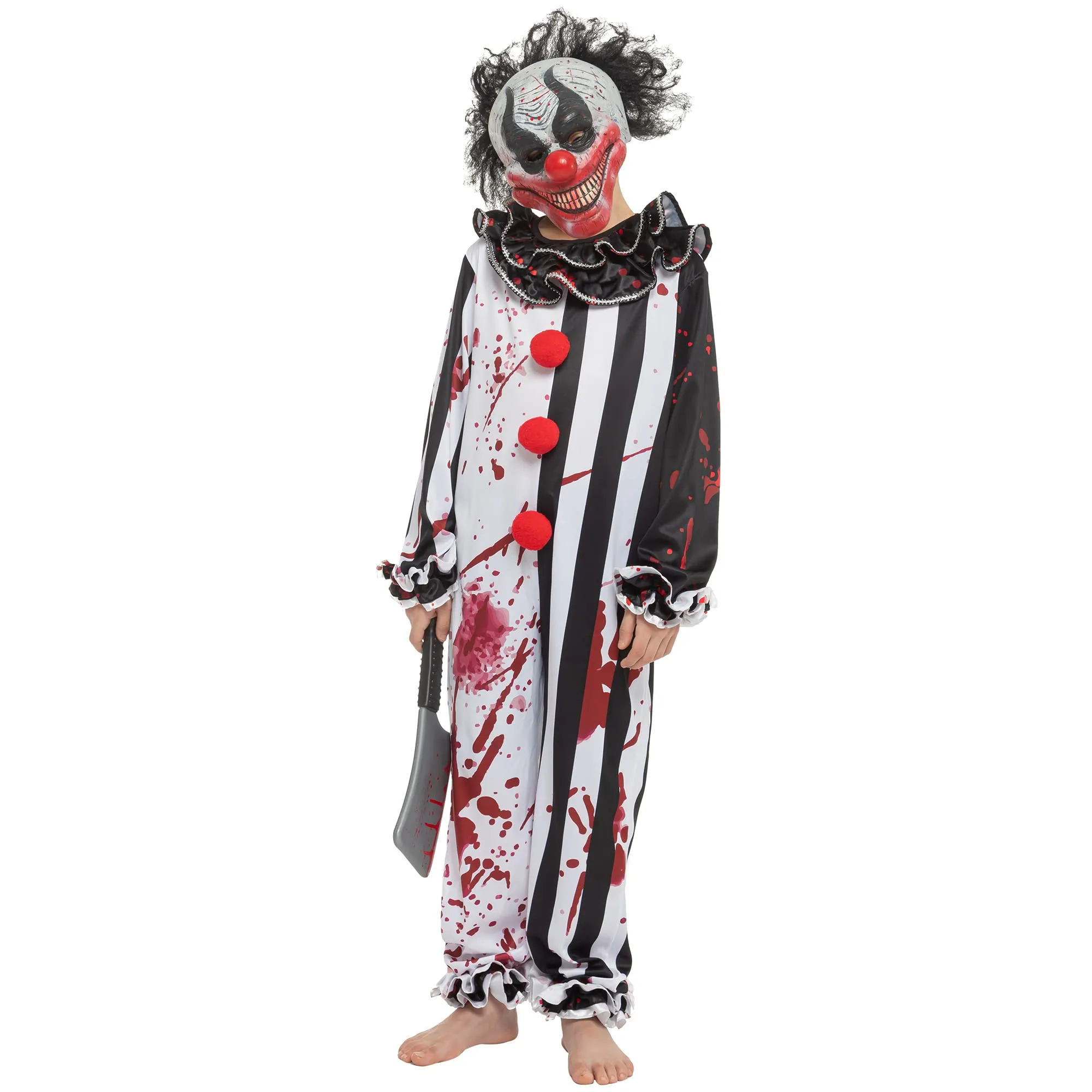 Child Boy Horror Killer Clown Costume