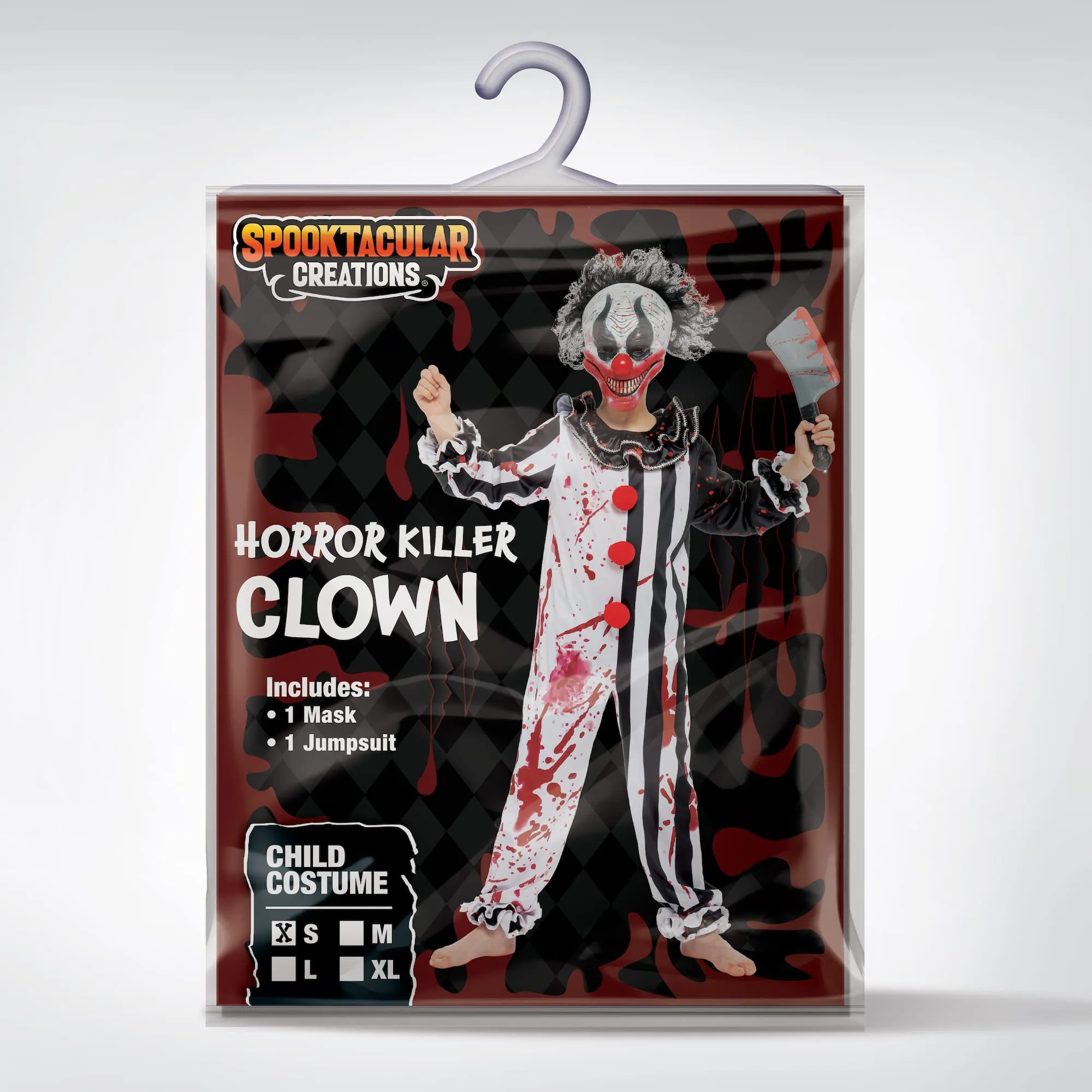 Child Boy Horror Killer Clown Costume