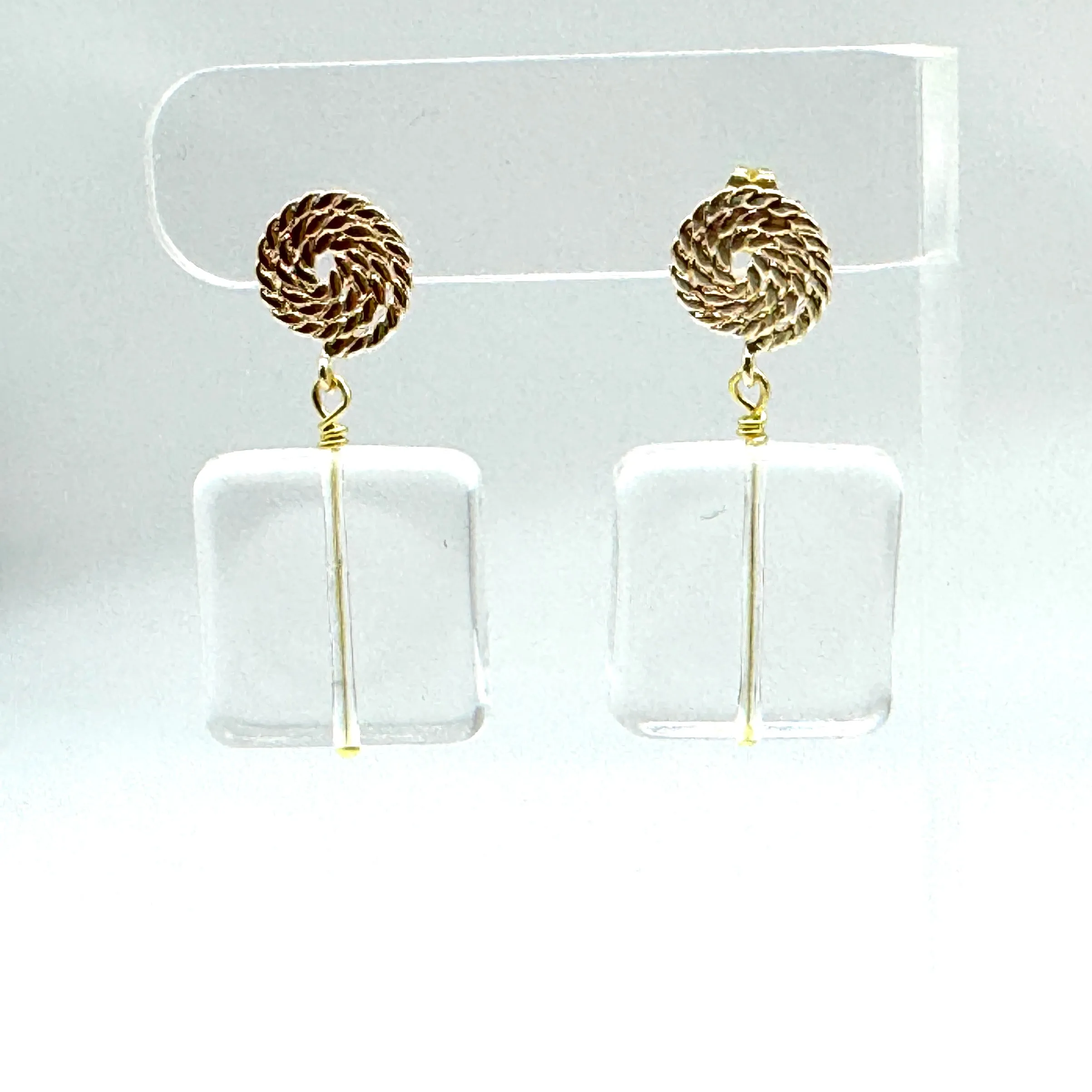 Clear Cordage Earrings