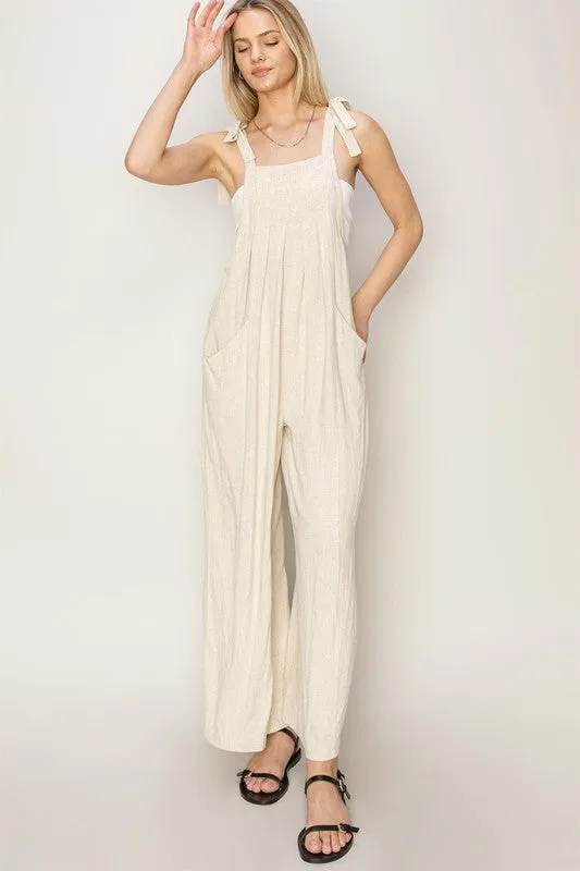 Cloud Nine Oatmeal Jumpsuit