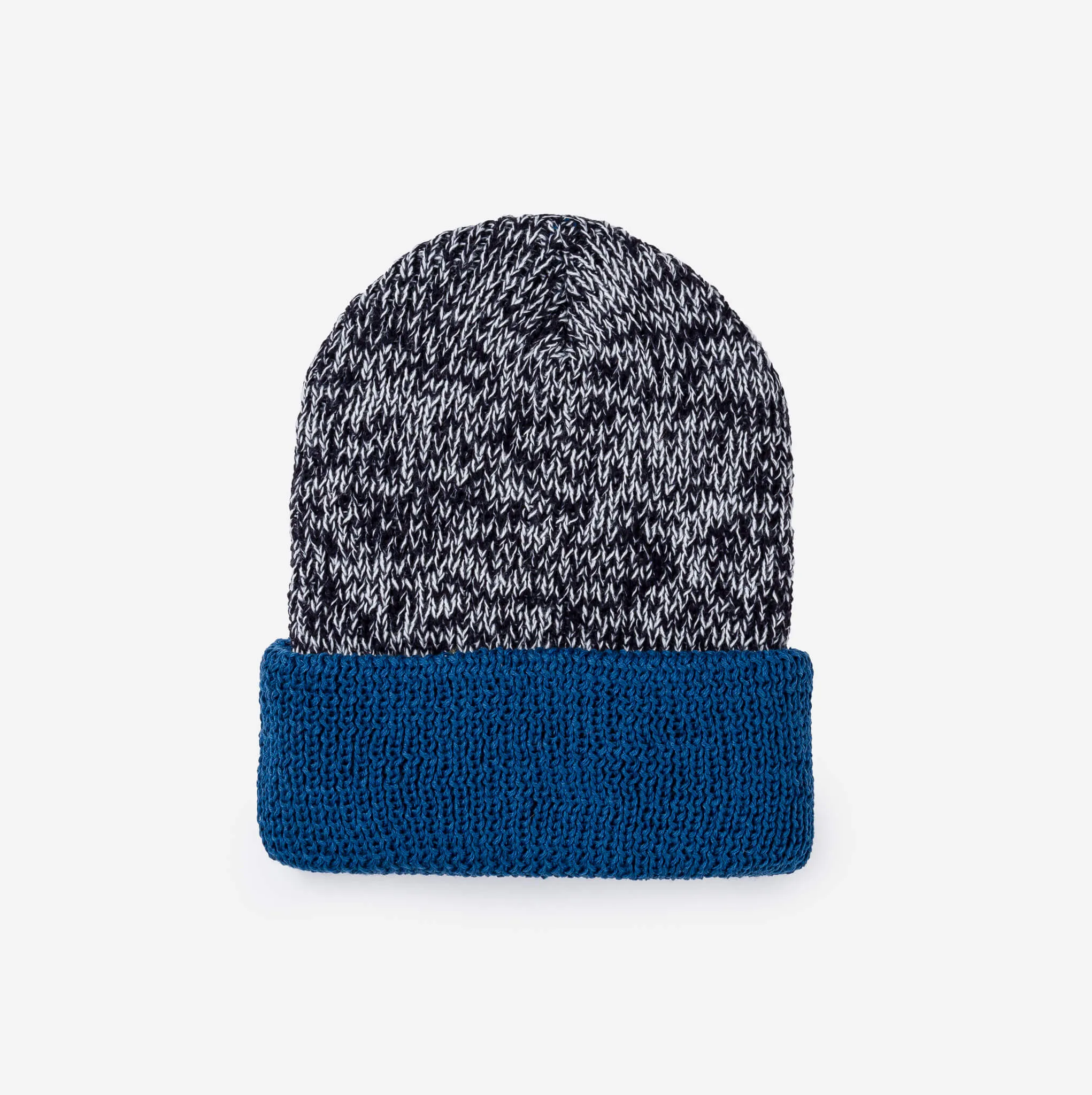 Colorblock Plush Knit Beanie