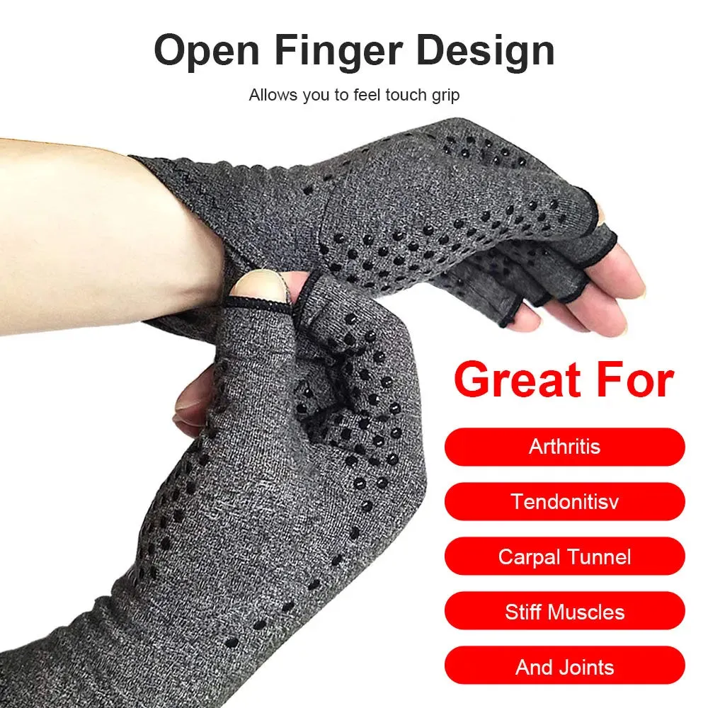 Compression Arthritis Gloves Wrist Support Joint Pain Relief Hand Brace Compression Gloves Therapy Wristband Cycling Gloves