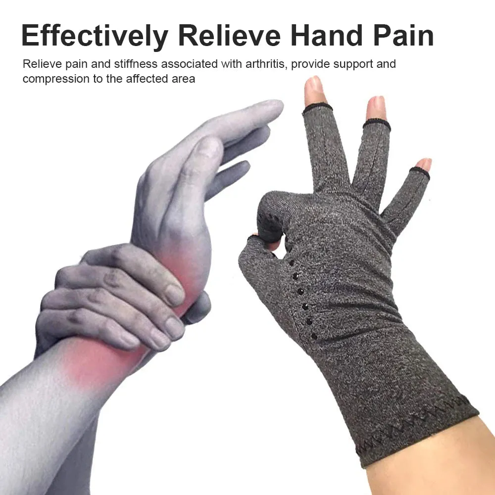 Compression Arthritis Gloves Wrist Support Joint Pain Relief Hand Brace Compression Gloves Therapy Wristband Cycling Gloves