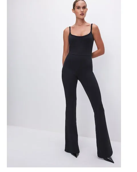 Compression Terry Scoop Jumpsuit