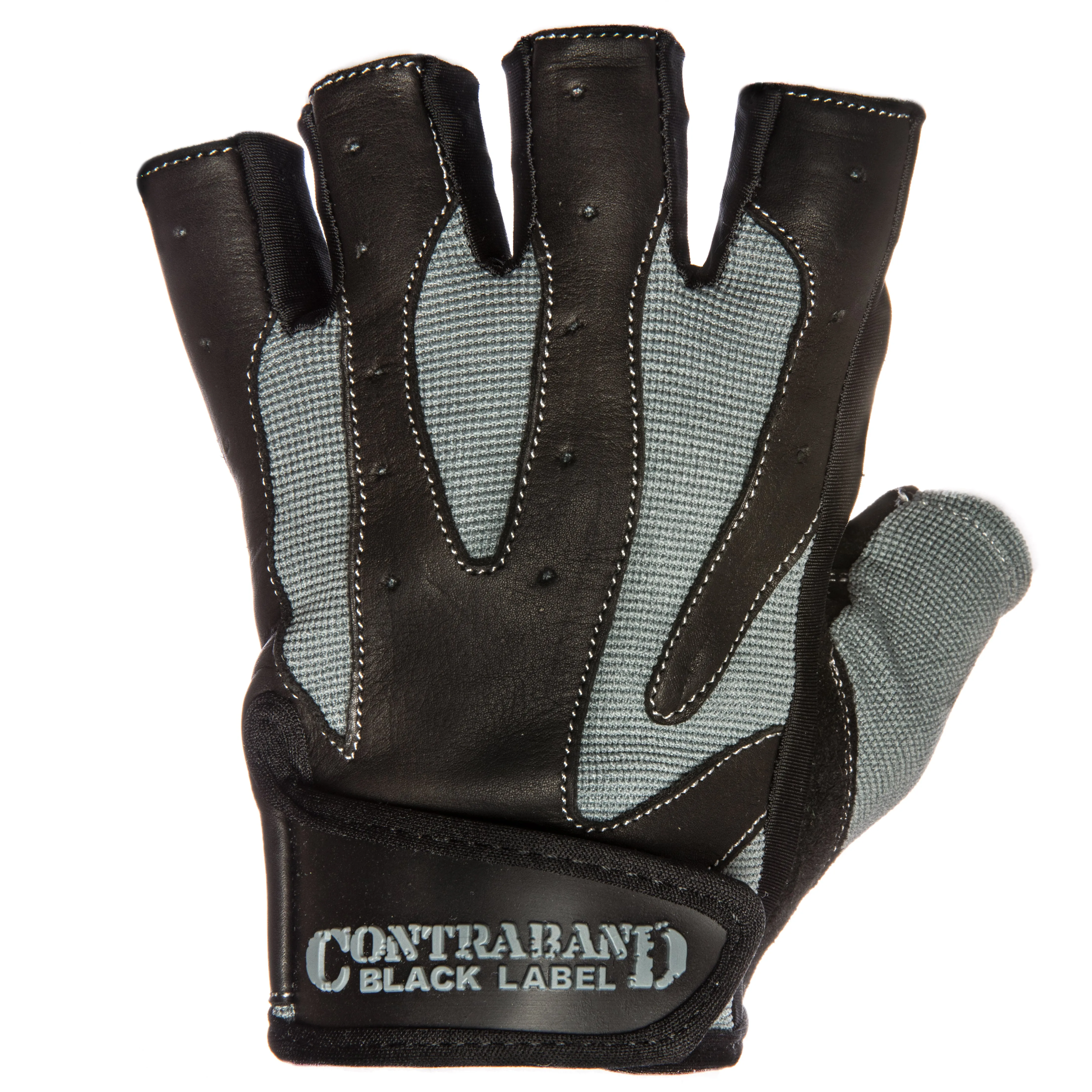 Contraband Black Label 5150 Pro Leather Lifting Gloves