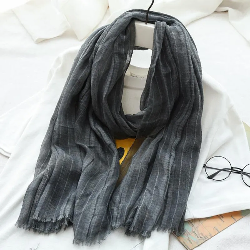 Cotton Linen Scarf Women Fashion Accessories E2701