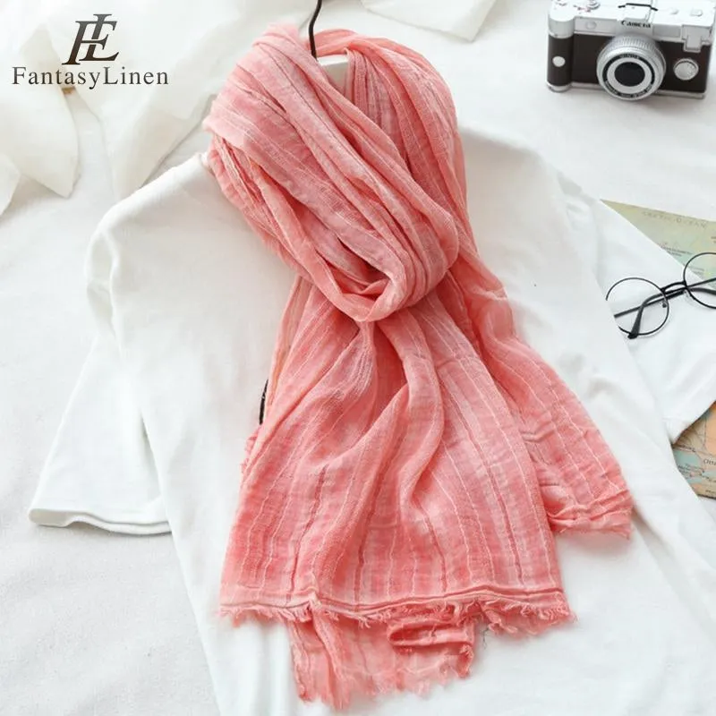 Cotton Linen Scarf Women Fashion Accessories E2701